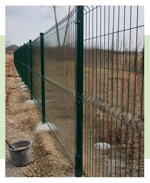 Монтаж забора 3Д высотой 1,8 метра под ключ в Чебаркуле